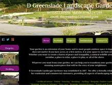 Tablet Screenshot of dgreensladelandscapegardener.com